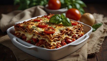 Delicious Homemade Lasagna Dish