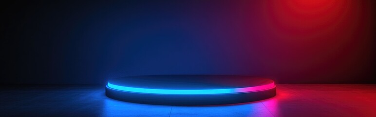 3D depiction of a podium for fitness and health products or dietary supplements