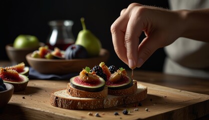 Artistic Fig and Fruit Platter