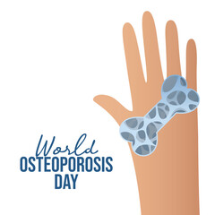 World Osteoporosis Day vector design template good for celebration usage. World Osteoporosis Day design. flat design. eps 10.