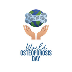 World Osteoporosis Day vector design template good for celebration usage. World Osteoporosis Day design. flat design. eps 10.