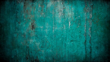 turquoise and silver grunge textured background