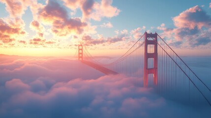 Fototapeta premium San Francisco Golden Gate Morning