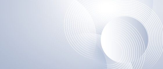 Fototapeta premium Modern abstract background with circle lines. Digital or Technology concept. vector illustration.