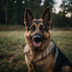 Fototapeta premium german shepherd portrait