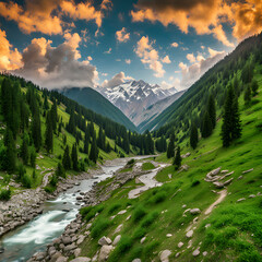 landscape in the mountains