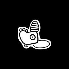 Cute kid scribble doodle icons set. Hand drawn childish funny simple vector illustrations.