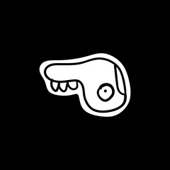 hand drawn doodle shapes and objects. Abstract modern contemporary trendy vector illustration. All elements are isolated