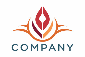 An elegant logo for the company with a modern