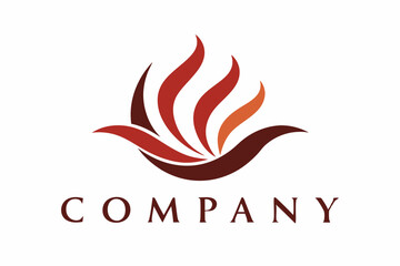An elegant logo for the company with a modern