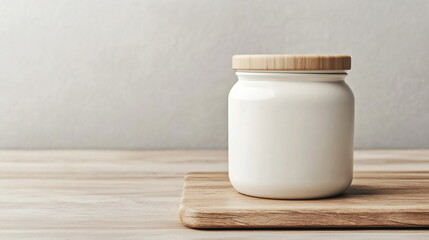 White Jar Mockup.