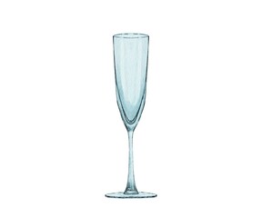 Glass glass for champagne, wine, drinks, cocktails. High quality photo