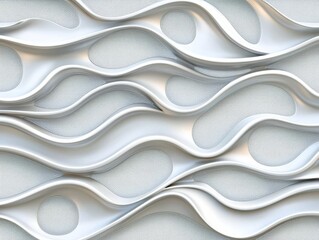 Embossed wallpaper, polished metallic finish, 3D background