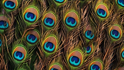 Obraz premium peacock feather background