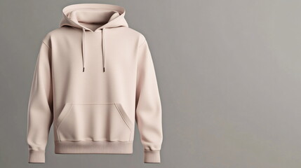Blank Pink Hoodie Mockup.