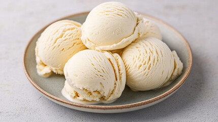 Vanilla Ice Cream Scoops.