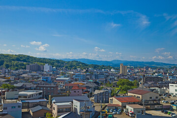 Fototapeta premium The Countryside landscape of Kanazawa city in Ishikawa prefecture, Hokuriku, Japan.
