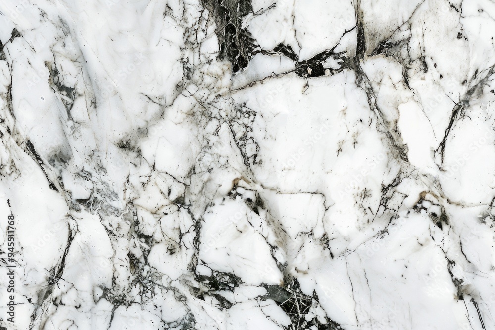 Poster A detailed view of a smooth white marble surface, suitable for use in decorative or design contexts
