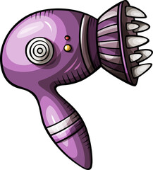 Doodle cartoon funny hair dryer