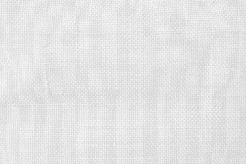 White hessian texture background, blank white hessian pattern background