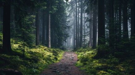 Obraz premium Mystical Forest Path