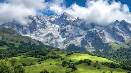 Fototapeta premium majestic summer mountain backgrounds