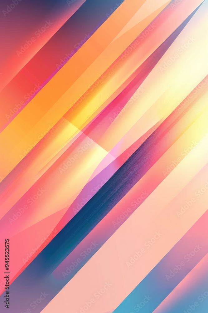Poster A vibrant and dynamic abstract design featuring swirling colors and shapes