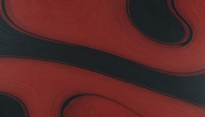 Abstract red and black wavy lines background.