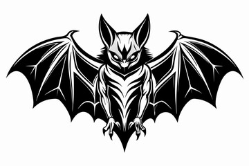 Bat Silhouette Vector Illustration