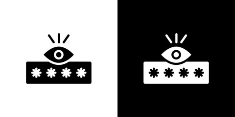 Obraz premium Password security icon logo set vector