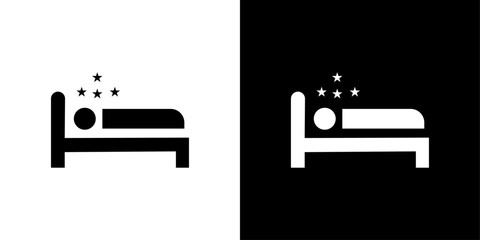 Sleep Icon logo set vector