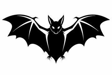 Bat Silhouette Vector Illustration