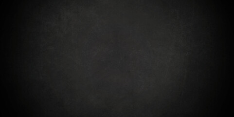 Dark black and stone grungy wall backdrop background. Blank black concrete texture surface background. dark texture chalk board and black board background.	