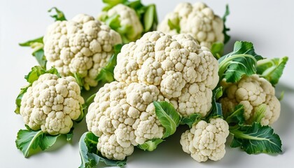 Fresh cauliflower and broccoli on a table, highlighting healthy and organic vegetables for a nutritious meal