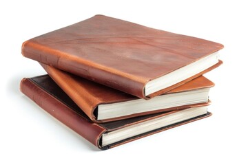 Three books stacked on top of each other