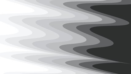Grey wave paper cut abstract background vector image for backdrop or presentation