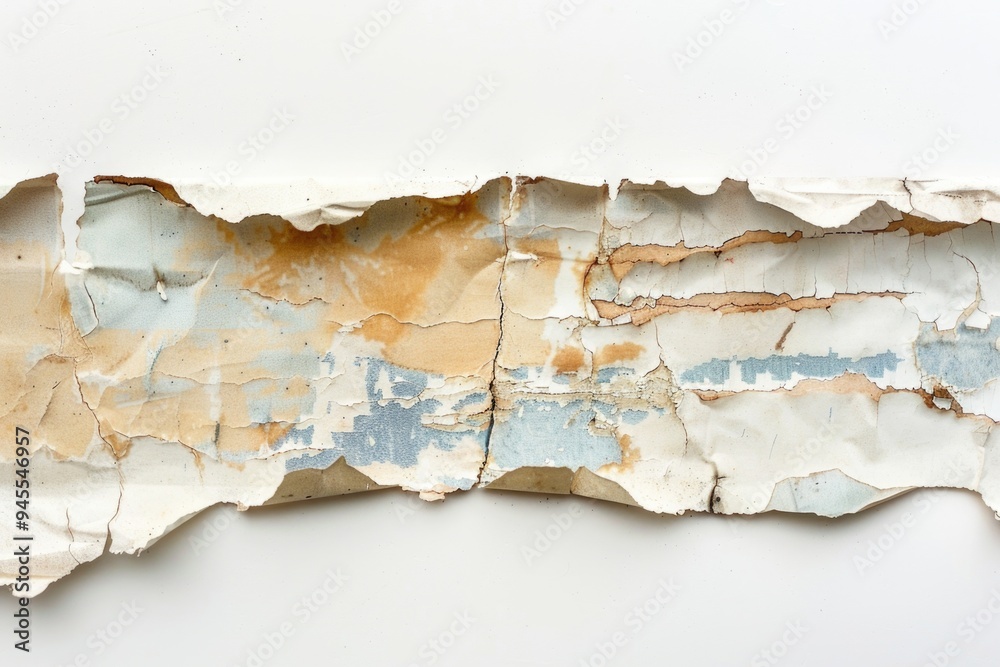 Poster a worn-out piece of paper with peeling paint, perfect for adding texture to your design or concept