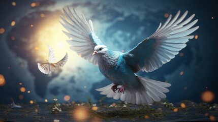 Obraz premium world peace day 21th September Generative AI