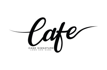 Cafa latter logo with the coffee brand