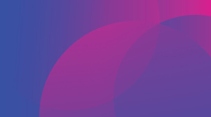 Abstract background with intersecting overlapping blue and purple circles for website and banner design