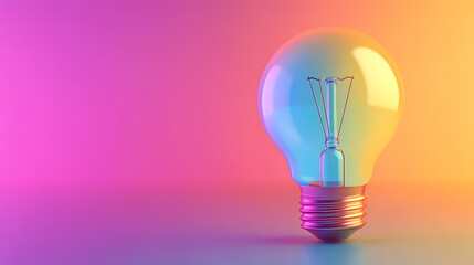 Abstract background with glowing light bulbs
