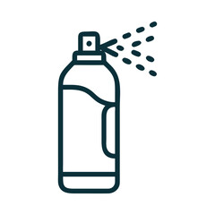 Sanitizer Spray Icon, Clean & Simple Design
