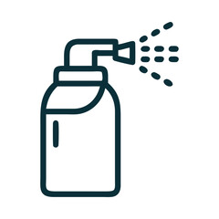 Sanitizer Spray Icon, Clean & Simple Design