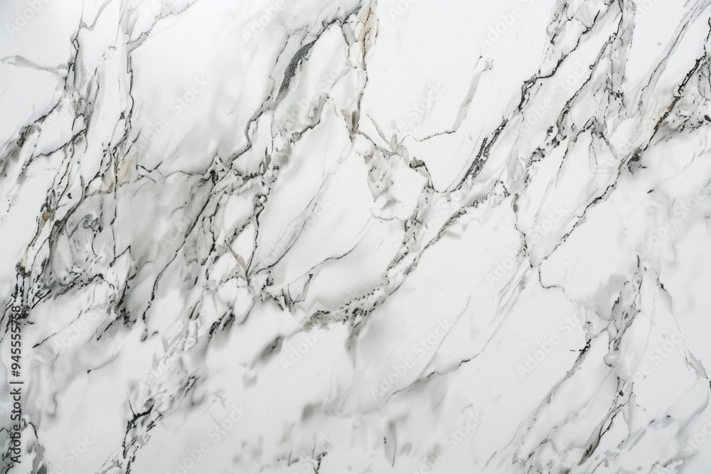 Aufkleber A close-up shot of a white marble countertop with unique patterns and textures