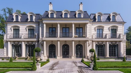 Obraz premium Luxury French-Style Mansion