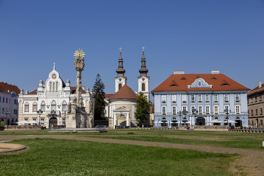 Hauptplatz von Arad, Rum&auml;nien