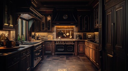 Dark Luxury Kitchen