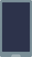 Blank smartphone screen for app display, isolated on white.