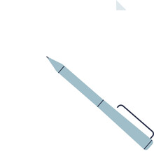 A minimalist pen illustration, symbolizing writing, creativity, and communication.