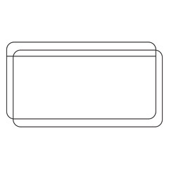 Hand Drawn Retro Text Box Illustration. Isolated Vector Graphic in Doodle Design